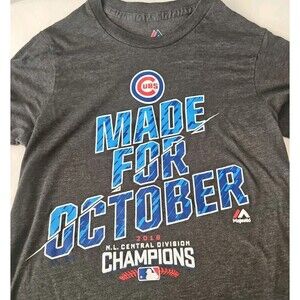 Majestic T-Shirt Men's Gray Sport Tee Size Small Short Sleeve Crew Neck Cotton